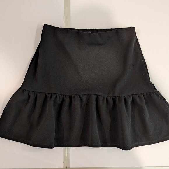 21 Saints Black Ruffle Mini Skirt - Picture 1 of 4